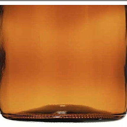 2 Pack ~ 32oz Amber Glass Growlers with Polycone Lids for a Tight Seal - Perfect for Secondary Fermentation, Storing Kombucha, Homemade Cleaning Products, Traveling or a One Liter Glass Beer Growler