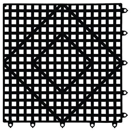San Jamar - VM5280BK-12 VM5280BK Versa-Mat Interlocking Sanitary Bar Mats