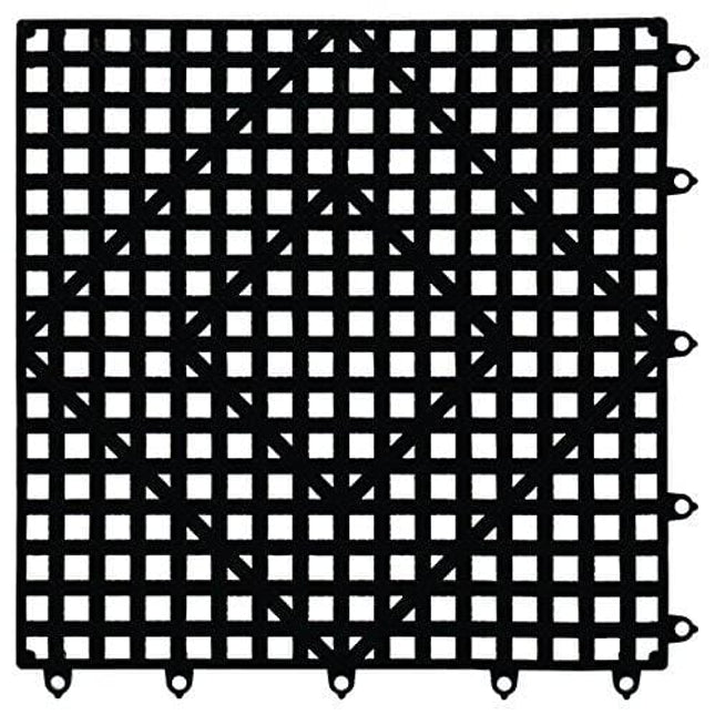 San Jamar - VM5280BK-12 VM5280BK Versa-Mat Interlocking Sanitary Bar Mats