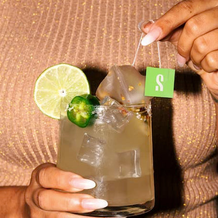 SAYSO Cocktail Tea Bags - Instant Cocktail Mixers or Mocktail Mixers - Drink a Skinny Spicy Margarita Mix in Seconds - No Hot Water Needed - All Natural Ingredients - Low Calorie, Low Sugar
