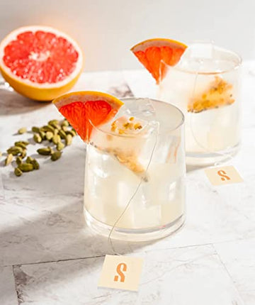 SAYSO Cocktail Tea Bags - Skinny Cocktail Bundle - Margarita and Paloma Instant Cocktail Mixers or Mocktail Mixers - No Hot Water Needed - Low Sugar, Low Calorie, Real Ingredients