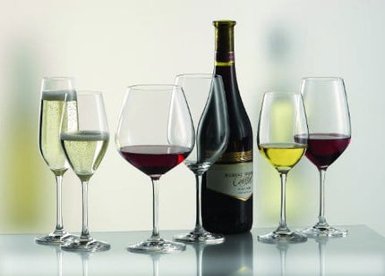 Schott Zwiesel Tritan Crystal Glass Forte Stemware Collection Champagne Flute with Effervescence Points, 7.7-Ounce, Set of 6