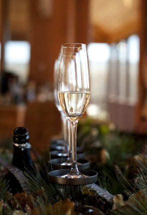Schott Zwiesel Tritan Crystal Glass Forte Stemware Collection Champagne Flute with Effervescence Points, 7.7-Ounce, Set of 6