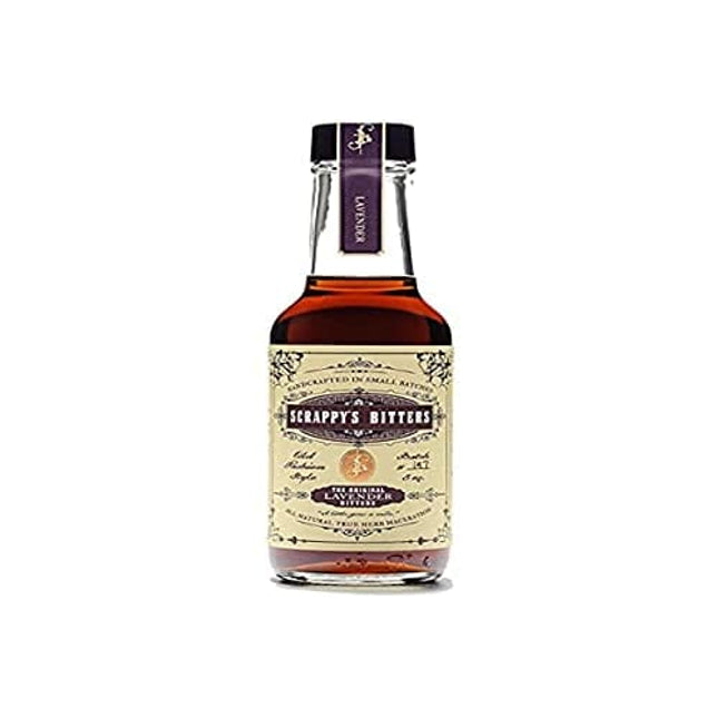 Scrappy's Bitters - Lavender, 5 oz - Organic Ingredients, Finest Herbs & Zests, No Extracts, Artificial Flavors, Chemicals or Dyes. Made in the USA!