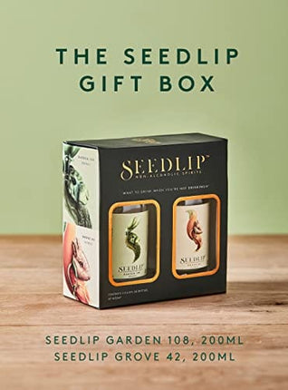 Seedlip Gift Box - Non-alcoholic Spirit | Grove 42 & Garden 108 | Citrus & Herbal Flavour | Gifting Set | 2 x 20cl
