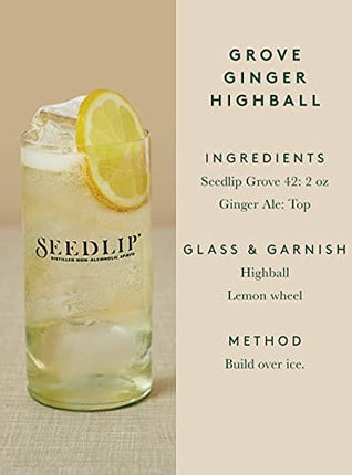 Seedlip Grove 42 - Non-alcoholic Spirit | Calorie Free, Sugar Free | Spirits Alternative | Alcohol Free Cocktails | 23.7fl oz (700ml)…