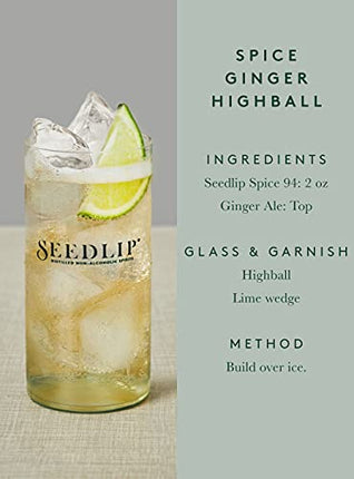 Seedlip Spice 94 - Non-alcoholic Spirit | Calorie Free, Sugar Free | Spirit Alternative | Alcohol Free Cocktails | 23.7fl oz (700ml)