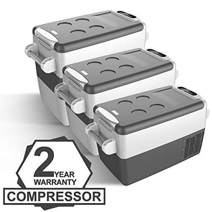 Setpower AJ30 32 Quarts Portable Freezer Fridge 12V Cooler, 0℉-50℉, DC 12/24V, AC 110-240V, Car Fridge Compact Refrigerator, for Truck, Van, RV Road Trip, Outdoor, Camping, Picnic, BBQ, Patio