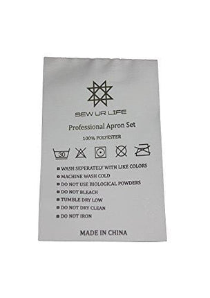 SEW UR LIFE Waterdrop Resistant 3 big Pockets Navy Waist Apron (2 SET) Kitchen Restaurant Bistro Cafe Bar Pub Cake Shop Bakery Unisex Half Aprons for Chef, Baker, Servers, Waitress, Waiter