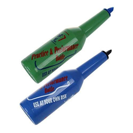 Shumo 2 Pcs Flair Bartender Bartending Practice Bar Pub Bottle Wine Cocktail Shaker - Green & Blue