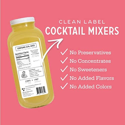 Simple Times Mixers: Real Ingredient Cocktail Mixers│Classics 4-Pack (4x 8oz)│Just Add Alcohol