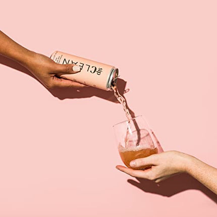 SipClean Low Alcohol Wine .5% Rosé 4 Pack - No Added Sugar Sparkling Wine Non Alcoholic Wine
