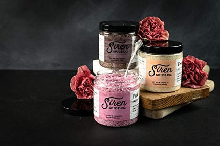 Siren Spice Pink Lemonade Flavored Infused Cane Sugar - Perfect for Baking, Cooking, Cocktails, Decorating, Sprinklings, Drinks & Desserts - USA Made in Small Batches - 8 Ounces