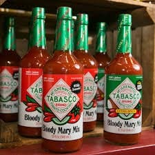 Tabasco Bloody Mary Mix, 32 Fl oz, 1 Glass Bottle, With Snackur Seal & Bubble Wrap