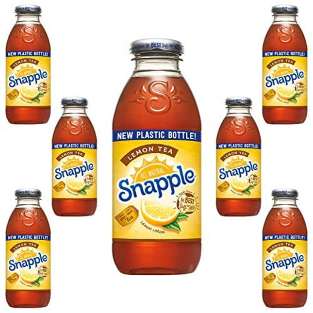 Snapple Iced Tea With Lemon, 16oz Bottle (Pack of 8, Total of 128 Fl Oz)