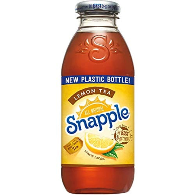 Snapple Iced Tea With Lemon, 16oz Bottle (Pack of 8, Total of 128 Fl Oz)