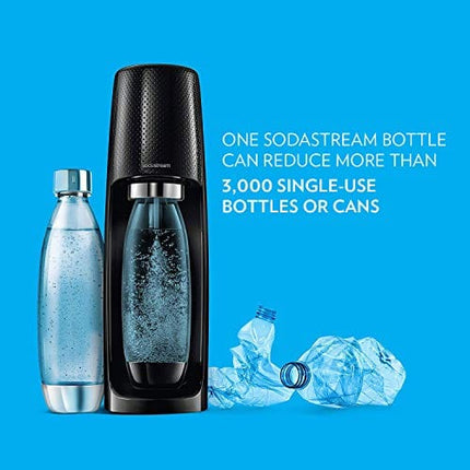SodaStream Fizzi, Sparkling Water Maker, Black