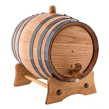 2 Liters American Oak Aging Whiskey Barrel | Handcrafted using American White Oak | Age your own Whiskey, Beer, Wine, Bourbon, Tequila, Hot Sauce & More