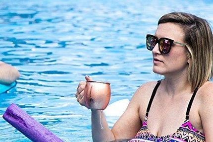 Solid Copper Moscow Mule Mug - 100% Pure Copper - Authentic Moscow Mule Mugs (16 oz Barrel)