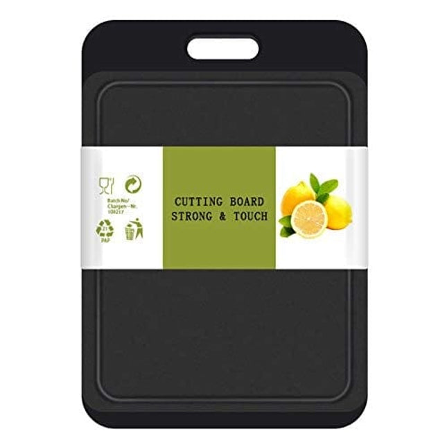 Kitchen Cutting Board, 14 Inch x 9.5 Inch, Thick Board, Juice Grooves, Easy Grip Handle, BPA Free, Dishwasher Safe, Non Porous, Professional