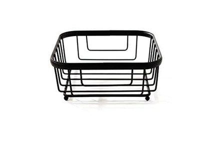 Spectrum Diversified Ashley Flat, Modern Dining Table Décor Horizontal Napkin Holder for Kitchen Tables & Countertops, Black