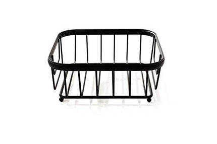 Spectrum Diversified Ashley Flat, Modern Dining Table Décor Horizontal Napkin Holder for Kitchen Tables & Countertops, Black