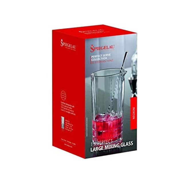Spiegelau 4500153 Perfect Serve Collection by Stephen Hintz Perfect Large Mixing Glass, 25.4 fl oz (750 ml), Pack of 1