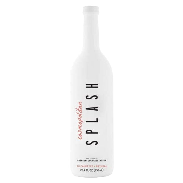 SPLASH Cosmopolitan Premium Cocktail Mixer | 25.4 Fl Oz Total | Low Sugar and Low-Calorie Non-Alcoholic Cocktail Mixer | Gluten Free, Keto-Friendly
