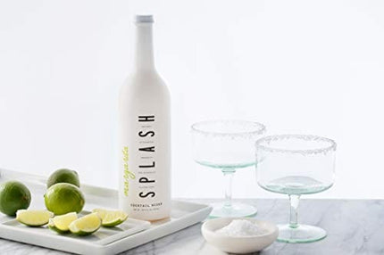 SPLASH Margarita Premium Cocktail Mixer| 25.4 Fl Oz Total | Low Sugar and Low-Calorie Non-Alcoholic Cocktail Mixer | Gluten Free, Keto-Friendly