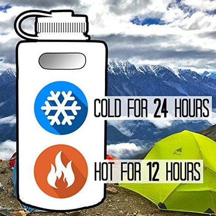 Bronco Blue Vacuum Insulated 64oz Stainless Steel Mini Keg Beer Growler