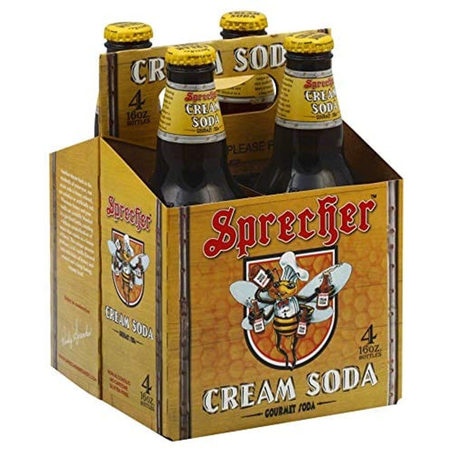 Sprecher Vanilla Caramel Creme Soda 16 oz. 4 pk