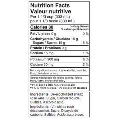 ST. REGIS Non-Alcoholic Shiraz Rosé, 25.4 Fl Oz (Pack of 1)