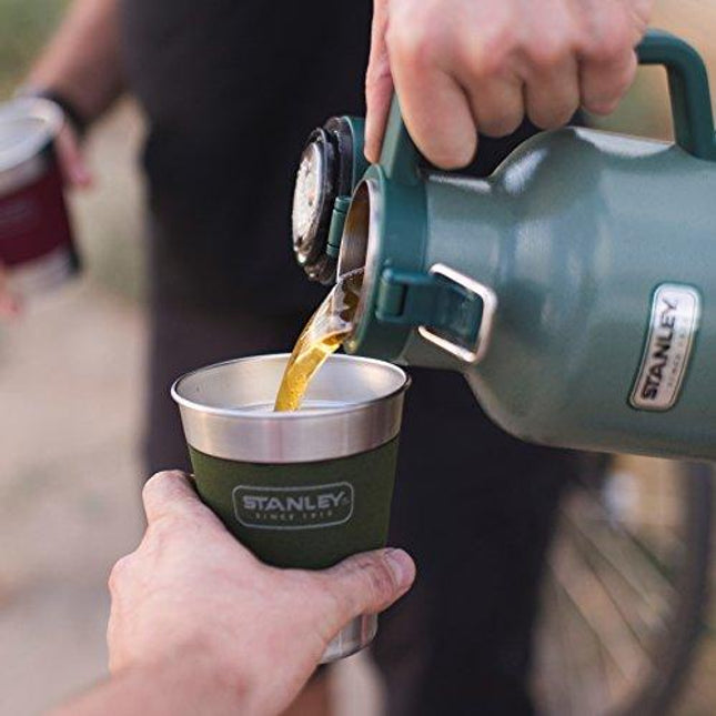 Stanley Classic Easy-Pour Growler 64oz, Insulated Growler Keeps Beer Cold & Carbonated made with Stainless Steel Interior, Durable Exterior Coating & Leak-Proof Lid, Easy to Carry Handle