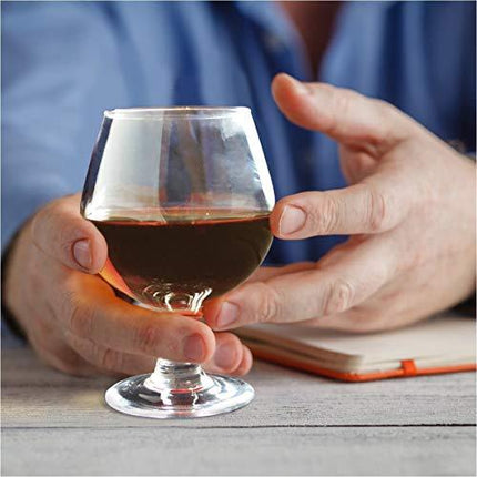 Brandy Glasses, Cognac Snifter Glass, Crystal Clear Cocktail Drinking Cups, Gift Set of 4