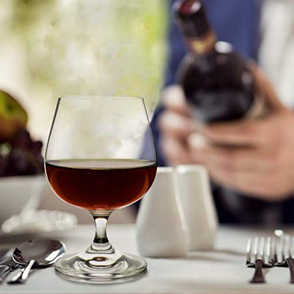 Brandy Glasses, Cognac Snifter Glass, Crystal Clear Cocktail Drinking Cups, Gift Set of 4