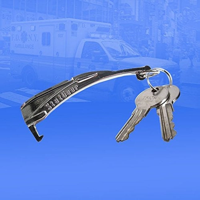 StatGear Laryngoscope Keychain Keyring Novelty Bottle Opener for CMA, EMS, CRNA, EMT, Doctors, Nurses - Pack of 2 (Chrome)