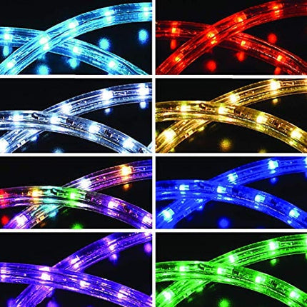 Sterno Home 1193818 18 Foot LED Color Changing Rope Remote Decorative Patio Lighting, Assorted