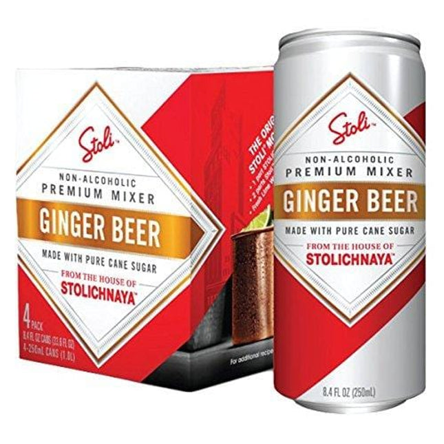 Stoli Ginger Beer Moscow Mule Non-alcoholic Beverage 4pack 250ml