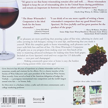 The Home Winemaker's Companion: Secrets, Recipes, and Know-How for Making 115 Great-Tasting Wines