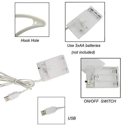 Sunnyglade USB Charging/Battery LED Neon Decorative Lights,Neon Sign Shaped Decor Light, Wall Decor for Christmas,Birthday Party, Kids Room, Living Room, Wedding Party Decor (Lightning)