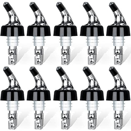 Liquor Bottle Pourers Set of 10 Wine Pourers 1oz Measured Liquor Pourers liquor Dispenser Bartender Pourer for Alcohol Tequila Cocktail Whiskey Home bar