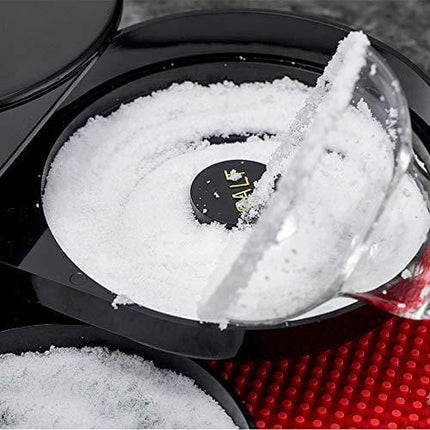 Suwimut 2 Pack 3 Tier Bar Glass Rimmer for Margarita and Cocktail, Bartender Tool, Black