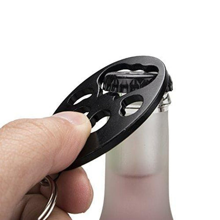 Swatom Bear Paw Keychain Bottle Opener Beer Opener Tool, Key Tag Chain Ring, 6 Piece