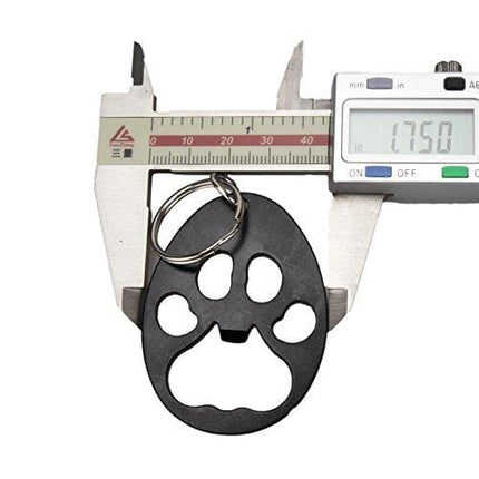 Swatom Bear Paw Keychain Bottle Opener Beer Opener Tool, Key Tag Chain Ring, 6 Piece