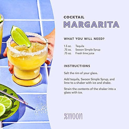 Swoon Zero Sugar Simple Syrup - Natural 1:1 Liquid Sugar Substitute - Sweetness from Monk Fruit - Sugar Free, Keto Friendly, Zero Carbs