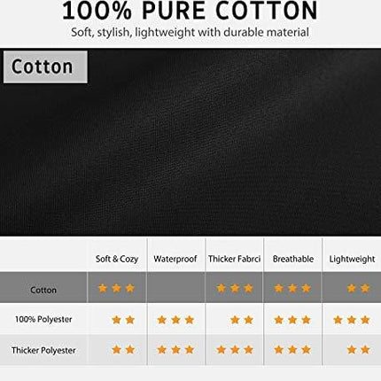 Syntus 100% Cotton Adjustable Bib 2 Pockets Cooking Kitchen Aprons, BBQ Drawing, Women Men Chef, Black