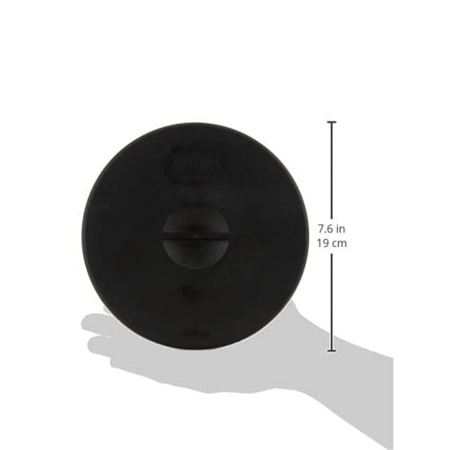 Tablecraft Glass Rimmer Set , 1 PACK, White base with black lid