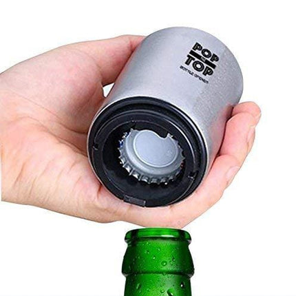 Pop-the-Top beer bottle opener - Push down, pop off. No Damage to Bottlecaps by TaZa