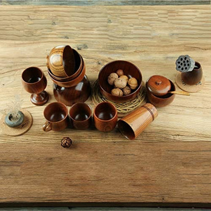 TBWHL Hand-made Jujube Wooden Wine Goblet Drinking Cup 5oz (150ml)