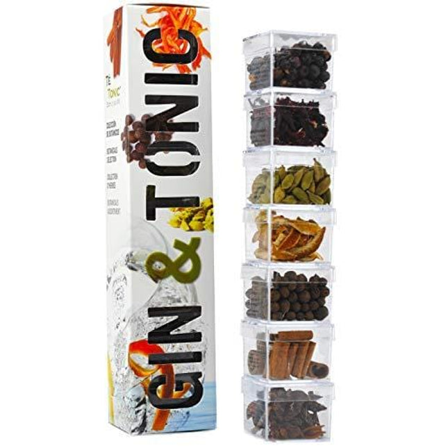 Te Tonic Gin And Tonic Infusions Kit, 7 Gin Botanicals Kit To Garnish Your Cocktail - Ideal Gift For Gin Lovers